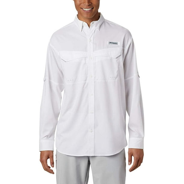 Columbia Low Drag Offshore Short Sleeve Shirt UPF 40 Protection Moisture Wicking Fabric Columbia Low Drag Offshore Short Sleeve Shirt UPF 40 Protection Moisture Wicking Fabric